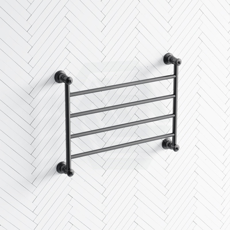 Fienza Lillian Heated Towel Rail 600Mm 4/6/9 Bars Matt Black Rails