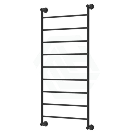 Fienza Lillian Heated Towel Rail 600Mm 4/6/9 Bars Matt Black 9 Rails