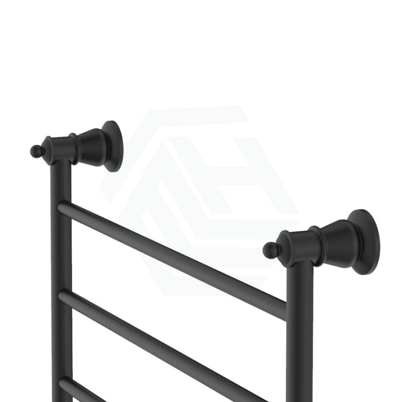 Fienza Lillian Heated Towel Rail 600Mm 4/6/9 Bars Matt Black Rails