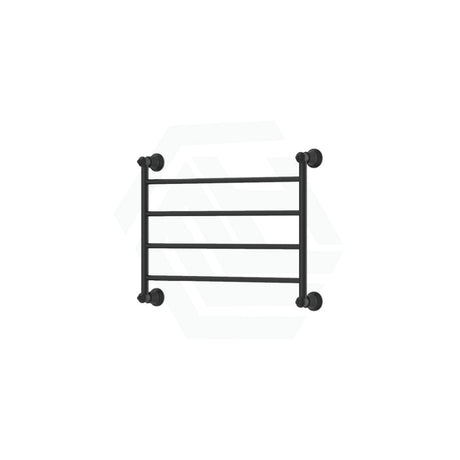 Fienza Lillian Heated Towel Rail 600Mm 4/6/9 Bars Matt Black 4 Rails