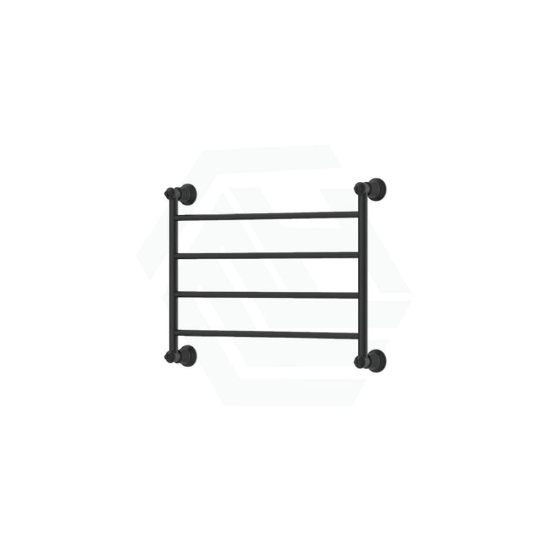 Fienza Lillian Heated Towel Rail 600Mm 4/6/9 Bars Matt Black 4 Rails