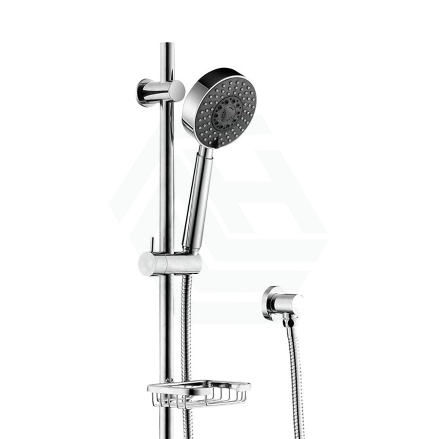 Fienza Michelle Chrome Multifunction Rail Shower With Soap Basket Handheld