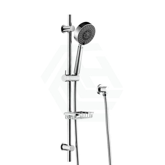 Fienza Michelle Chrome Multifunction Rail Shower With Soap Basket Handheld