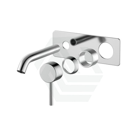 Fienza Kaya Chrome Basin/Bath Wall Mixer Dress Kit Only Rectangular Plate 160Mm Outlet