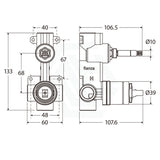 Fienza Quik-Switch Universal Wall Diverter Mixer Body Only