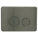 M#1(Gunmetal Grey) Fienza R&T Round Toilet Button Flush Plate Gunmetal Grey Toilets Push Buttons