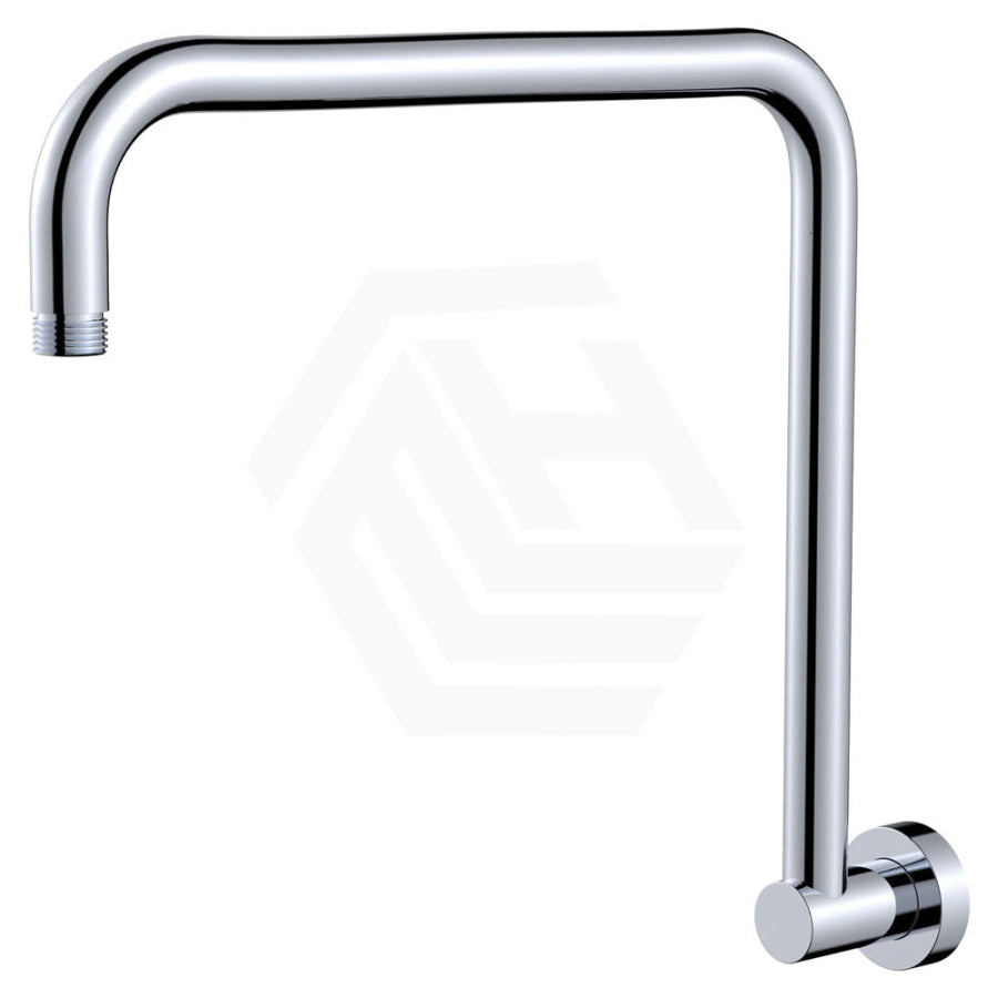 Fienza Round Chrome Fixed Gooseneck Shower Arm Arms