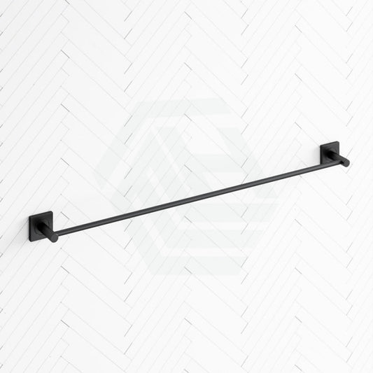 Fienza Sansa 900Mm Single Towel Rail Matte Black Rails