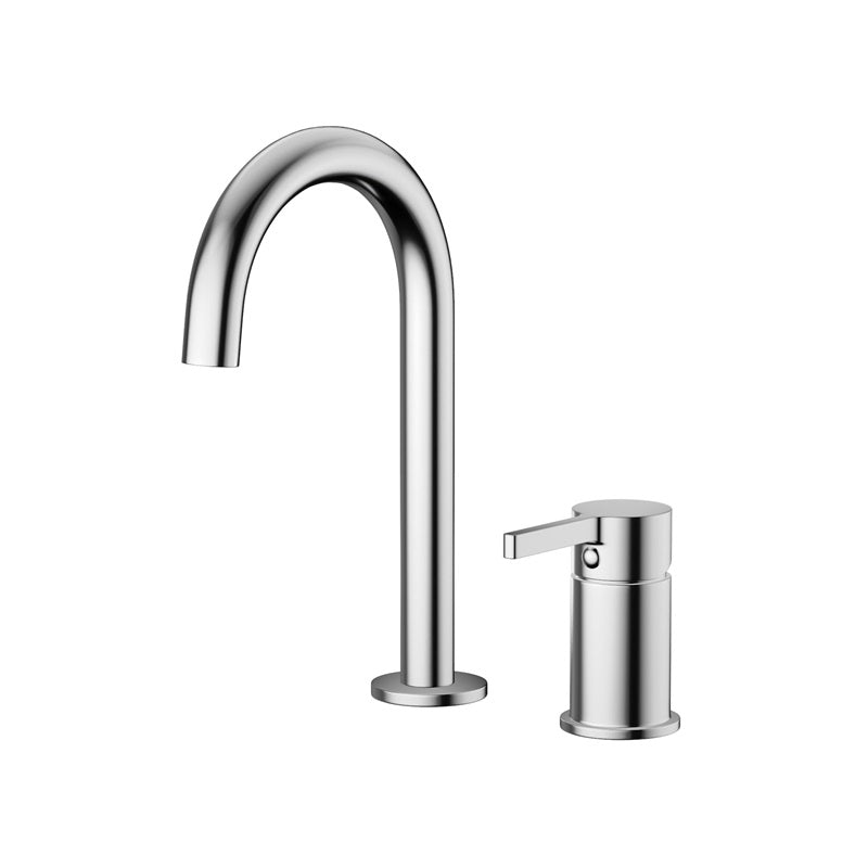 Fienza Sansa Basin/Bath Outlet & Hob Mixer Set Chrome Bath/Basin Tap Sets