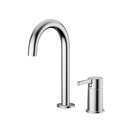 Fienza Sansa Basin/Bath Outlet & Hob Mixer Set Chrome Bath/Basin Tap Sets