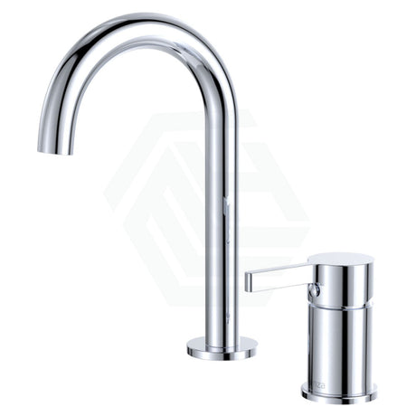 Fienza Sansa Basin/Bath Outlet & Hob Mixer Set Chrome Short Basin Mixers