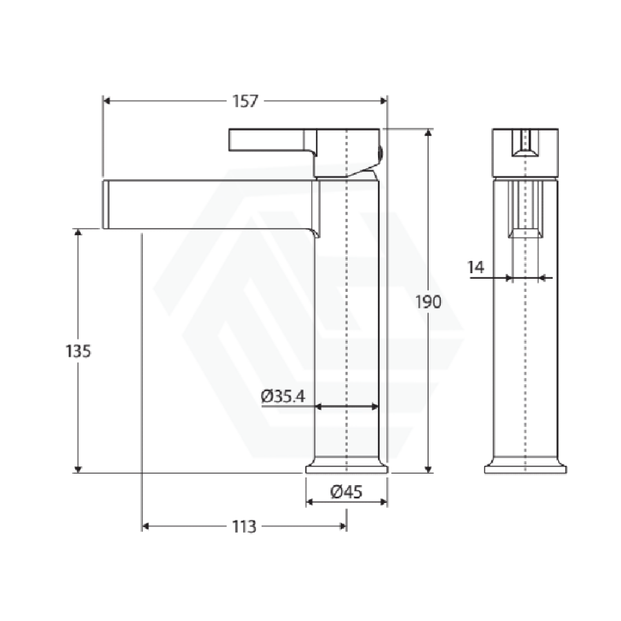 Sansa Basin Mixer, Chrome