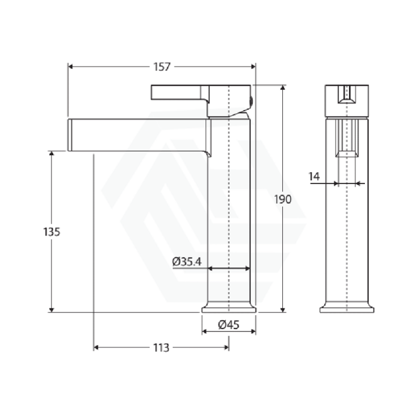 Sansa Basin Mixer, Chrome