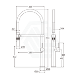 Fienza Sansa Pull Down Sink Mixer Chrome Mixers