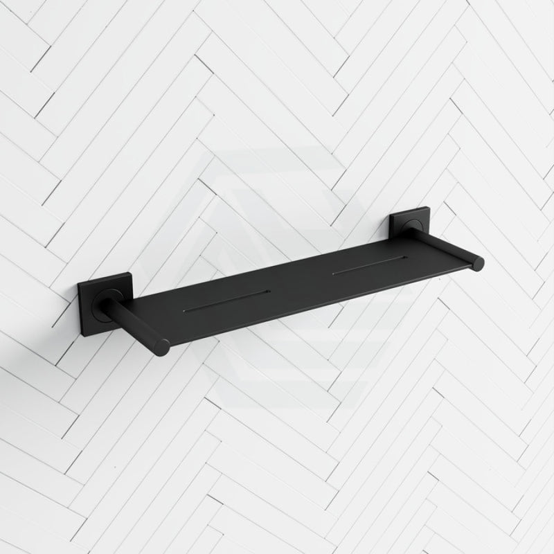 Fienza Sansa Shower Shelf Matte Black Back To Wall Bathroom Shelves