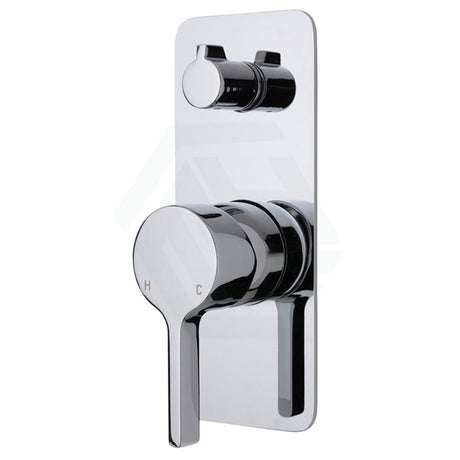 Fienza Sansa Wall Diverter Mixer, Chrome, Soft Square Plate