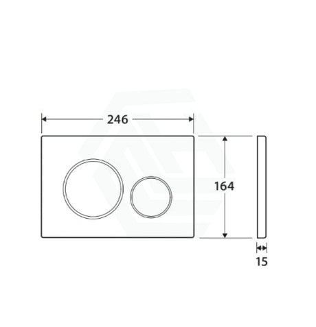 Fienza Sigma42 Round Matt White Flush Button For Geberit Sigma Cistern Toilets Push Buttons