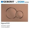 Fienza Sigma41 Round Brushed Copper Flush Button For Geberit Sigma Cistern Toilets Push Buttons