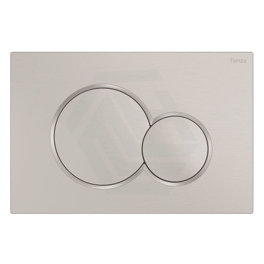 Fienza Sigma41 Round Brushed Nickel Flush Button For Geberit Sigma Cistern Toilets Push Buttons