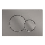 Fienza Sigma41 Round Gun Metal Flush Button For Geberit Sigma Cistern Toilets Push Buttons