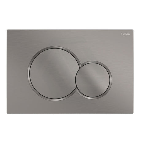 Fienza Sigma41 Round Gun Metal Flush Button For Geberit Sigma Cistern Toilets Push Buttons