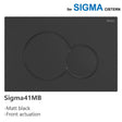 Fienza Sigma41 Round Matt Black Flush Button For Geberit Sigma Cistern Toilets Push Buttons