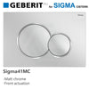 Fienza Sigma41 Round Matt Chrome Flush Button For Geberit Sigma Cistern Toilets Push Buttons