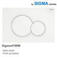 Fienza Sigma41 Round Matt White Flush Button For Geberit Sigma Cistern Toilets Push Buttons