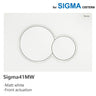 Fienza Sigma41 Round Matt White Flush Button For Geberit Sigma Cistern Toilets Push Buttons