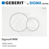 Fienza Sigma41 Round Matt White Flush Button For Geberit Sigma Cistern Toilets Push Buttons