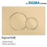 Fienza Sigma41 Round Urban Brass Flush Button For Geberit Sigma Cistern Toilets Push Buttons