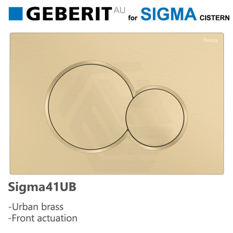 Fienza Sigma41 Round Urban Brass Flush Button For Geberit Sigma Cistern Toilets Push Buttons