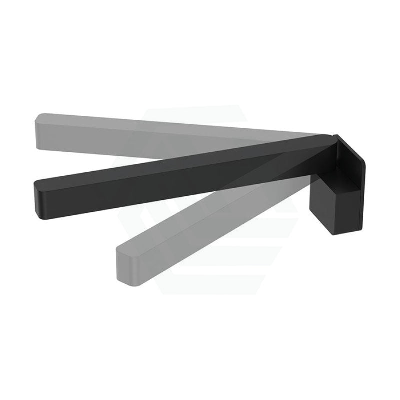 Fienza Tono Matt Black Swivel Bath Outlet Wall Spouts