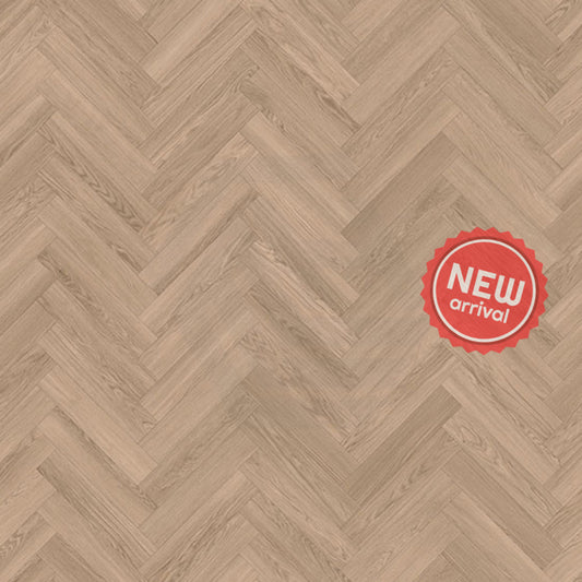 Luxuryhybridplus™ Waterproof Core Laminate Flooring Crema Herringbone 10Mm With Underlay