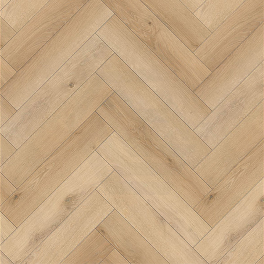 Spc Hybrid Flooring 8Mm Herringbone Silk Road With Underlay