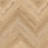 Spc Hybrid Flooring 8Mm Herringbone Silk Road With Underlay