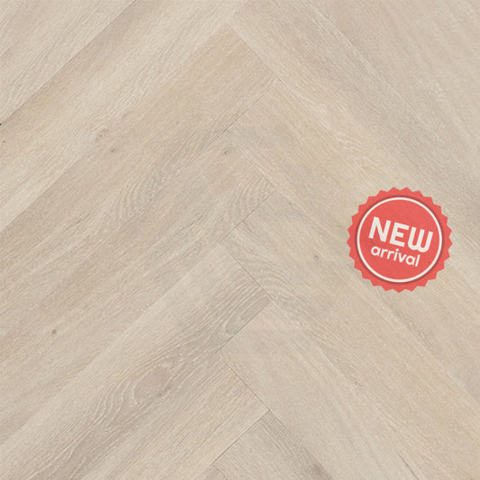 Spc Hybrid Flooring 8Mm Herringbone Glamis With Underlay