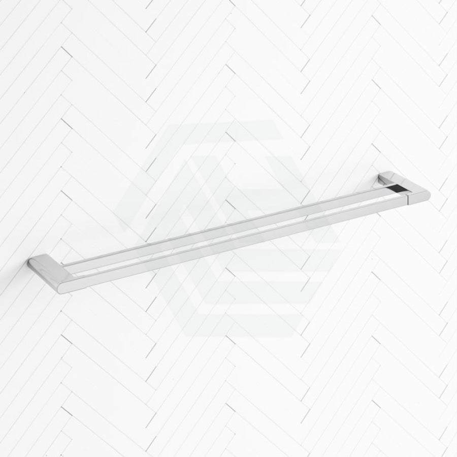 Flores 800Mm Double Towel Rail Chrome Rails