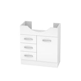 Fienza Antonio 750mm Gloss White Freestanding Kickboard Vanity with Left Drawers Cabinet Only