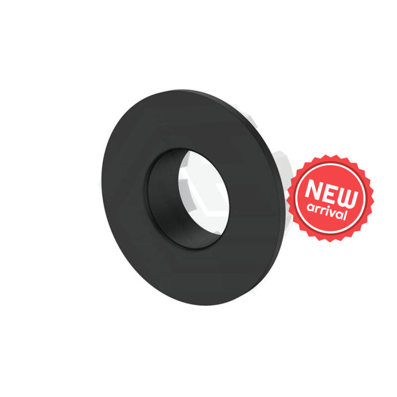 Fienza Round Overflow Ring Matt Black Basin Accessories