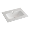 Fienza Joli 600mm Ceramic Full Depth Basin-Top Gloss White 1 or 3 Tap Holes Available