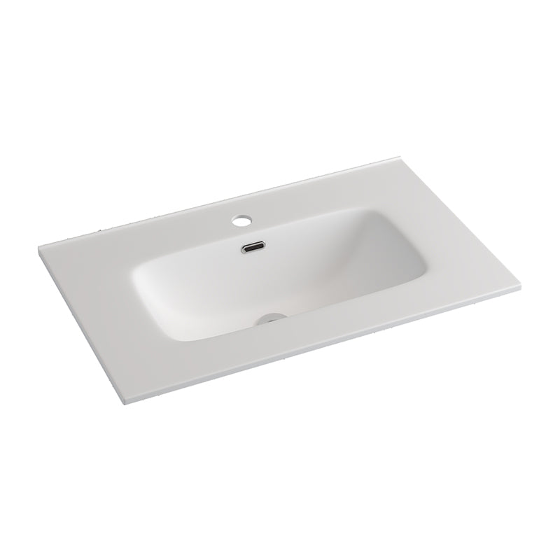 Fienza Joli 750mm Ceramic Full Depth Basin-Top Gloss White 1 or 3 Tap Holes Available