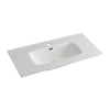 Fienza Joli 900mm Ceramic Full Depth Basin-Top Matt White 1 or 3 Tap Holes Available