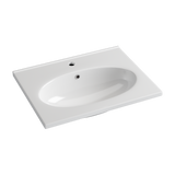 Fienza Rotondo 600Mm Ceramic Basin-Top 1 Or 3 Tap Holes Available Vanity Tops