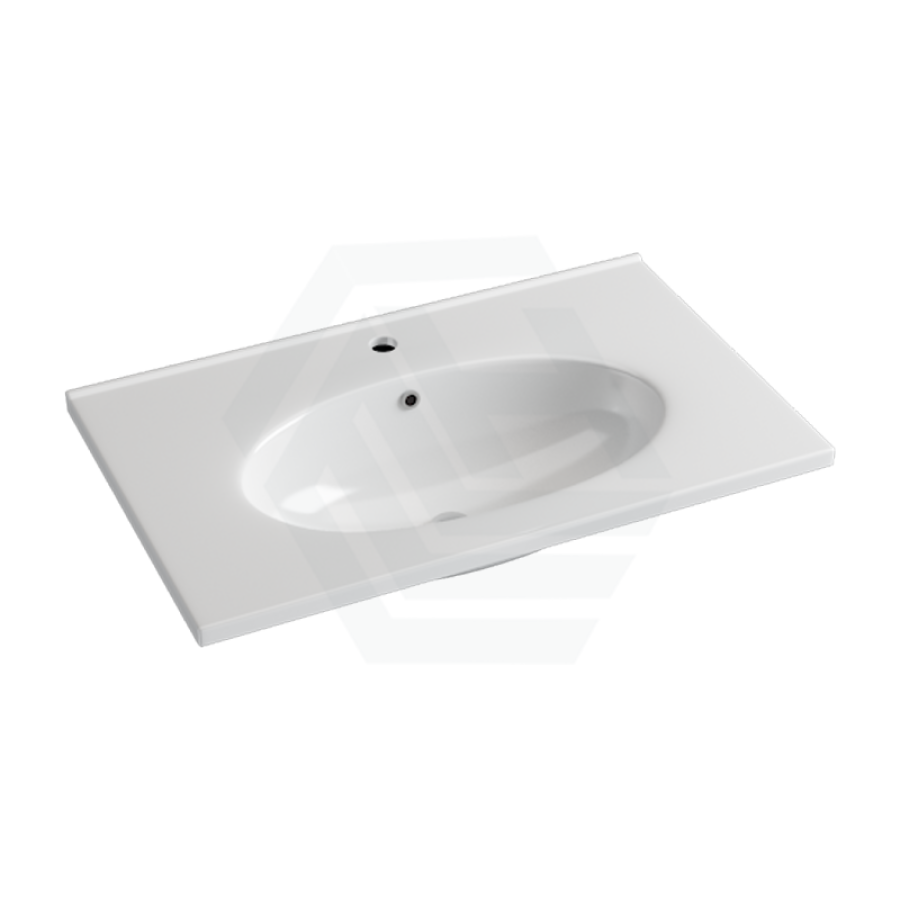 Fienza Rotondo 750Mm Ceramic Basin-Top 1 Or 3 Tap Holes Available Vanity Tops