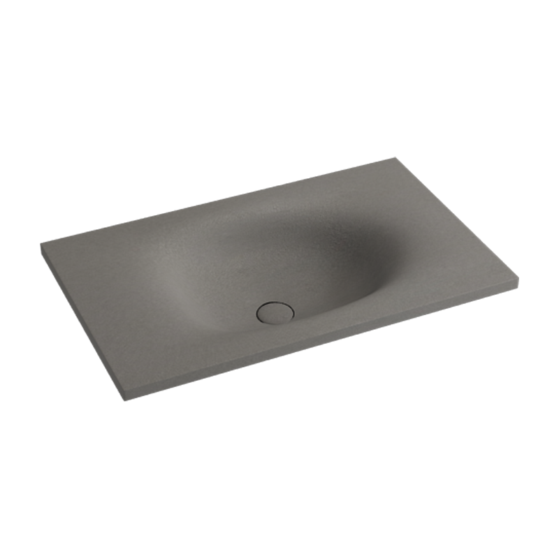 Fienza Satori 750/900/1200Mm Concrete Basin-Top No Tap Hole Vanity Stone Tops