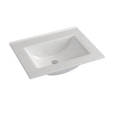 Fienza Dolce 600/750/900/1200mm Full Depth Ceramic Basin-Top No Tap Hole