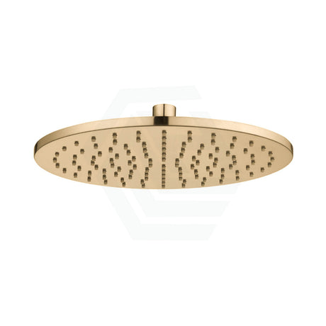 G#1(Gold) Norico 10 Inch 250Mm Round Brushed Gold Twin Shower Station Top Inlet Brushd Showers