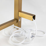 520X500X120Mm Square Brushed Gold Electric Heated Towel Rack 4 Bars Rails