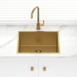 Stainless Steel Kitchen Sink Deep 600mm Brushed Gold